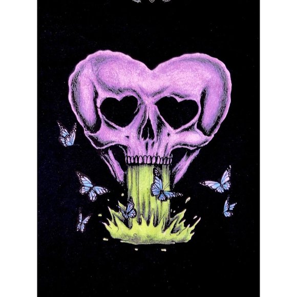 MBM Gallery graphic tee Skeleton Heart Graphic T-Shirt Size 3XL NWOT - Picture 3 of 8